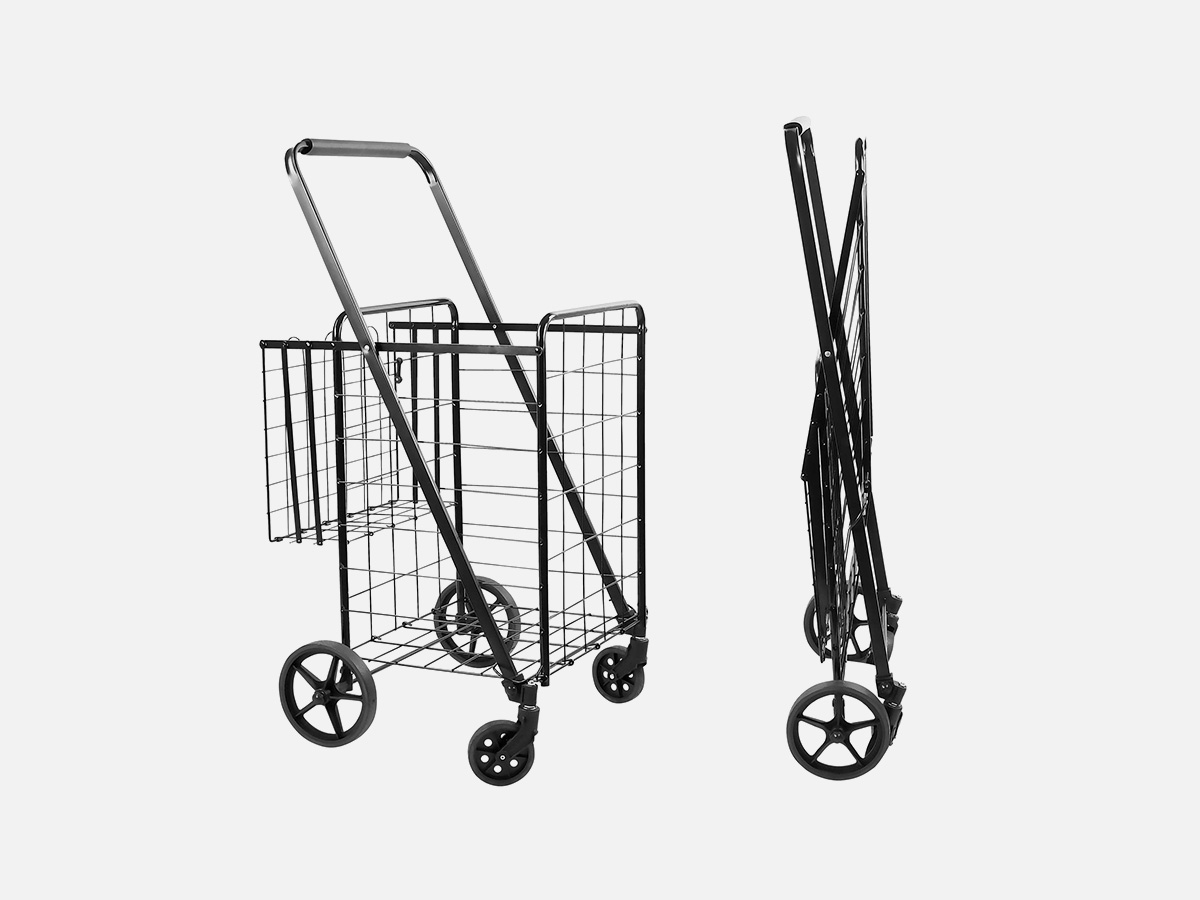 Mount-It! Rolling Utility Shopping Cart