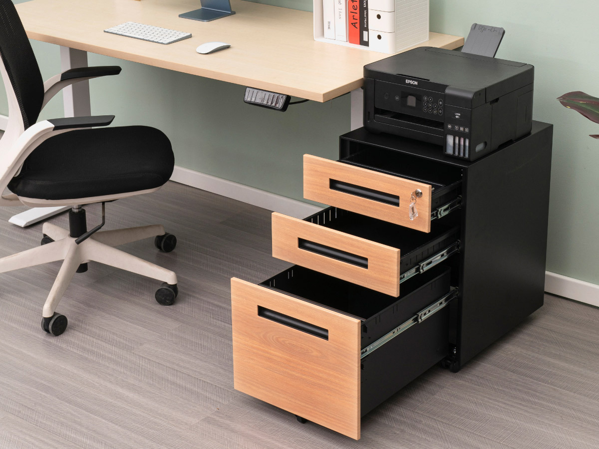 Logicfox Metal File Cabinet: 3 Drawers