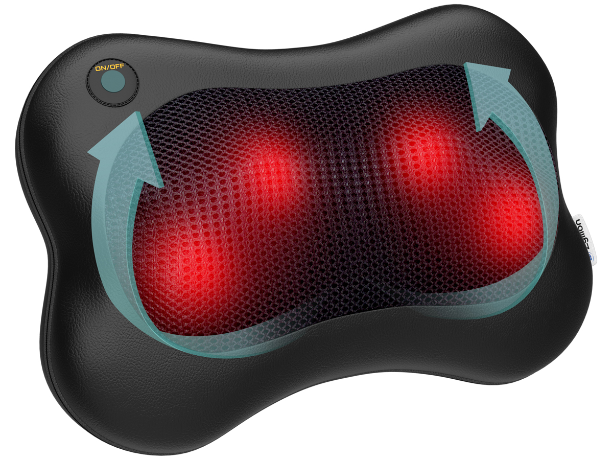 Zyllion Shiatsu Back and Neck Massager (ZMA-13): Heat