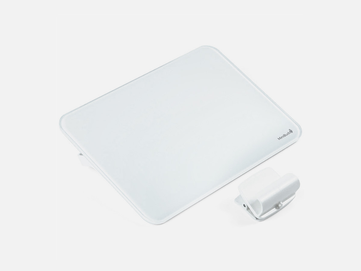DeskBoard Buddy Mini Desktop Whiteboard With Dry Erase Glass Surface