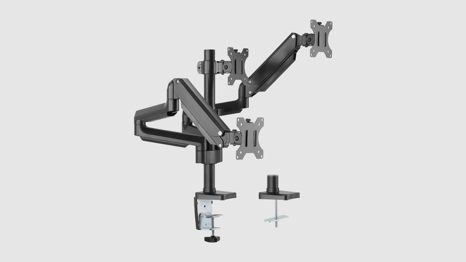 Mount-It! MI-4753B Triple Monitor Mount with Gas Spring Arms