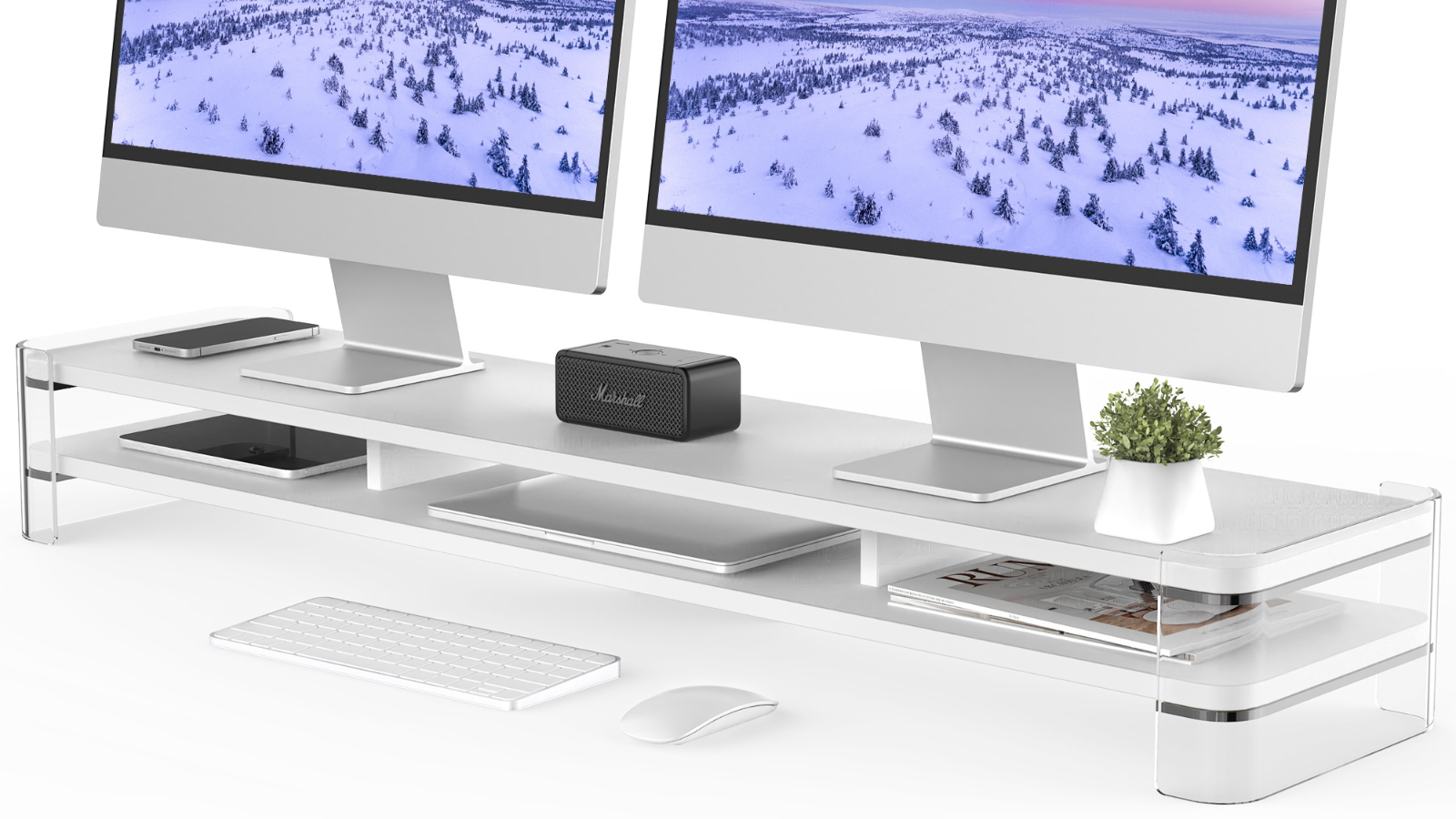 FENGE Acrylic Monitor Stand Riser: Acrylic