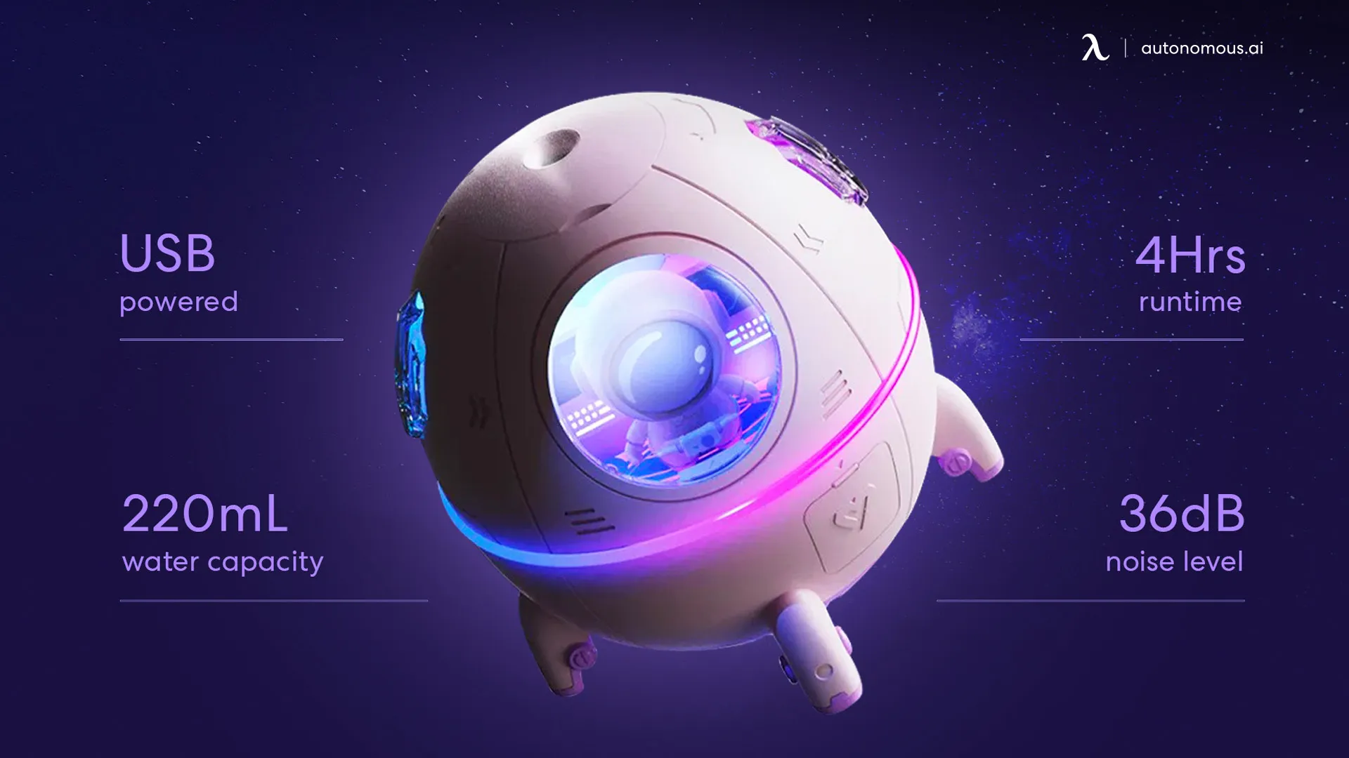 Moody Mouse Astronaut Humidifier overview