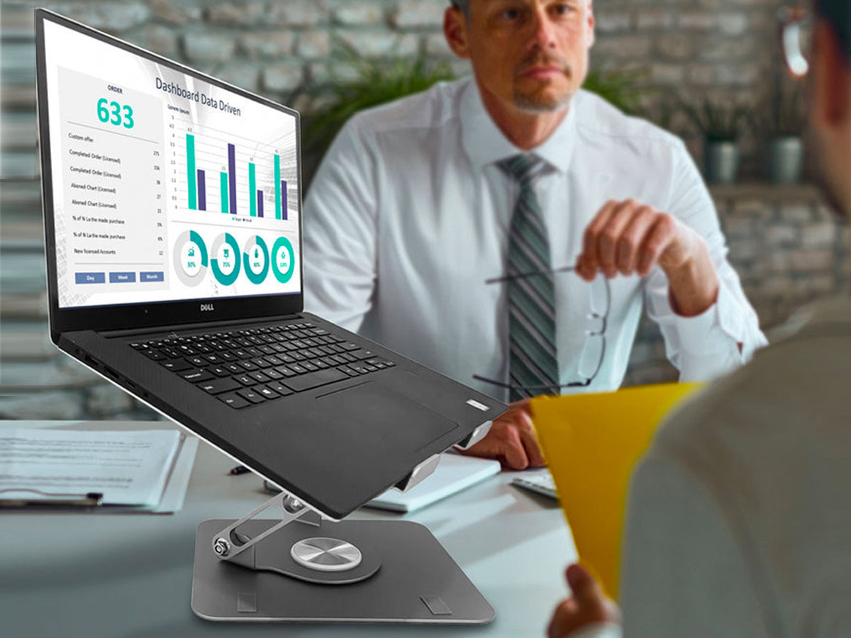 Uncaged Ergonomics Swivel Laptop Stand