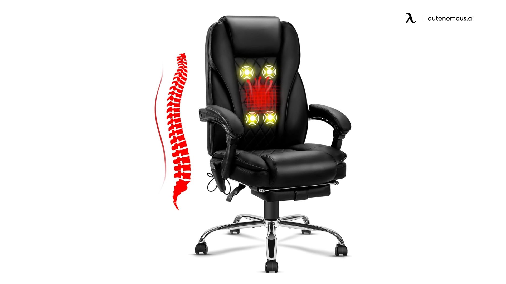 Heated Massage Office Chair Ergonomic High Back