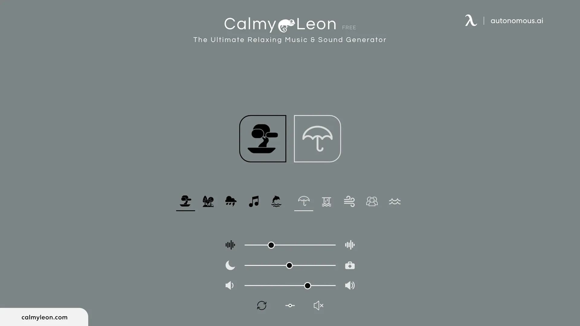 Calmy Leon white noise website