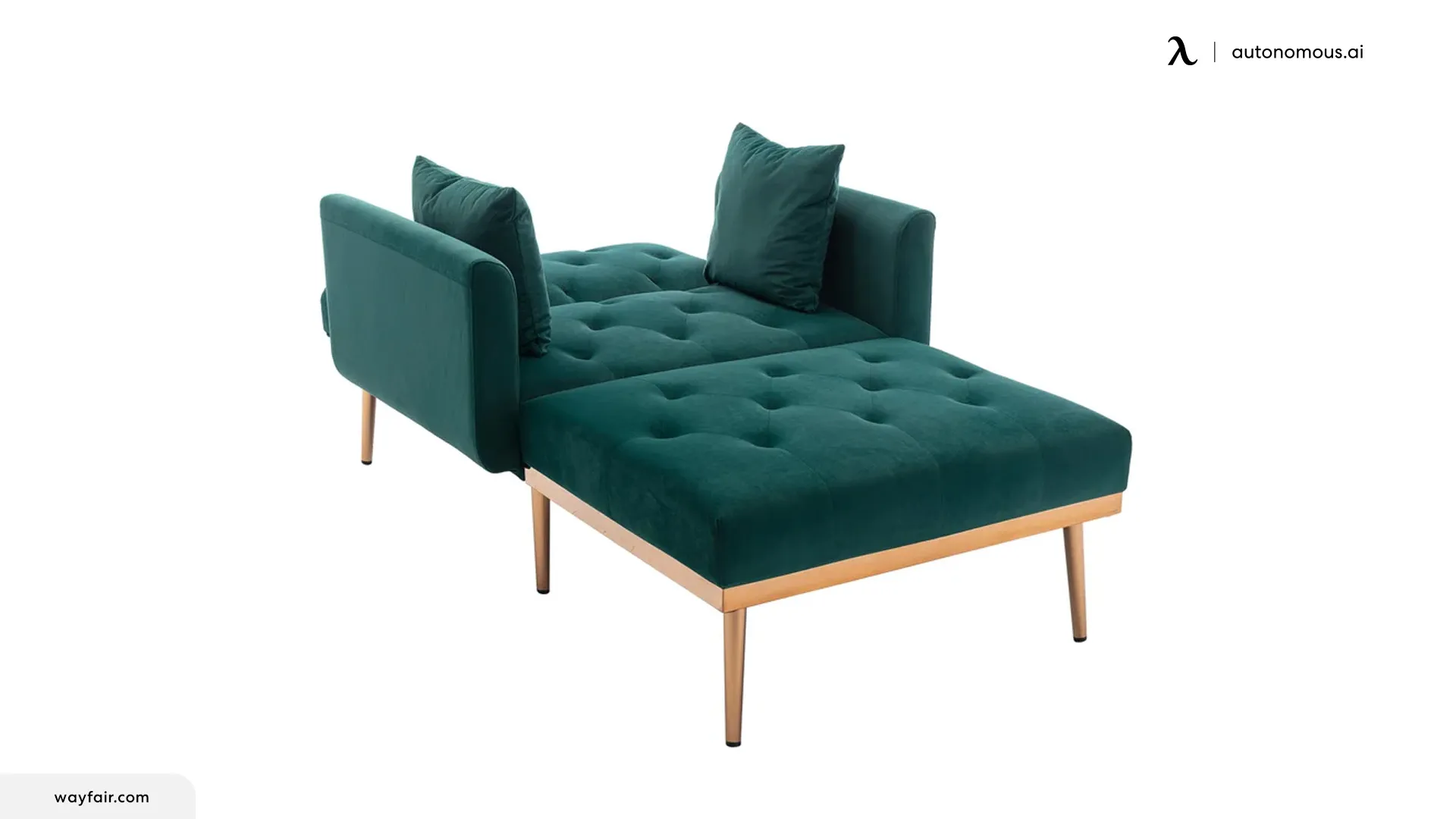 Wombwell Wide Tufted Velvet Lounge Chair