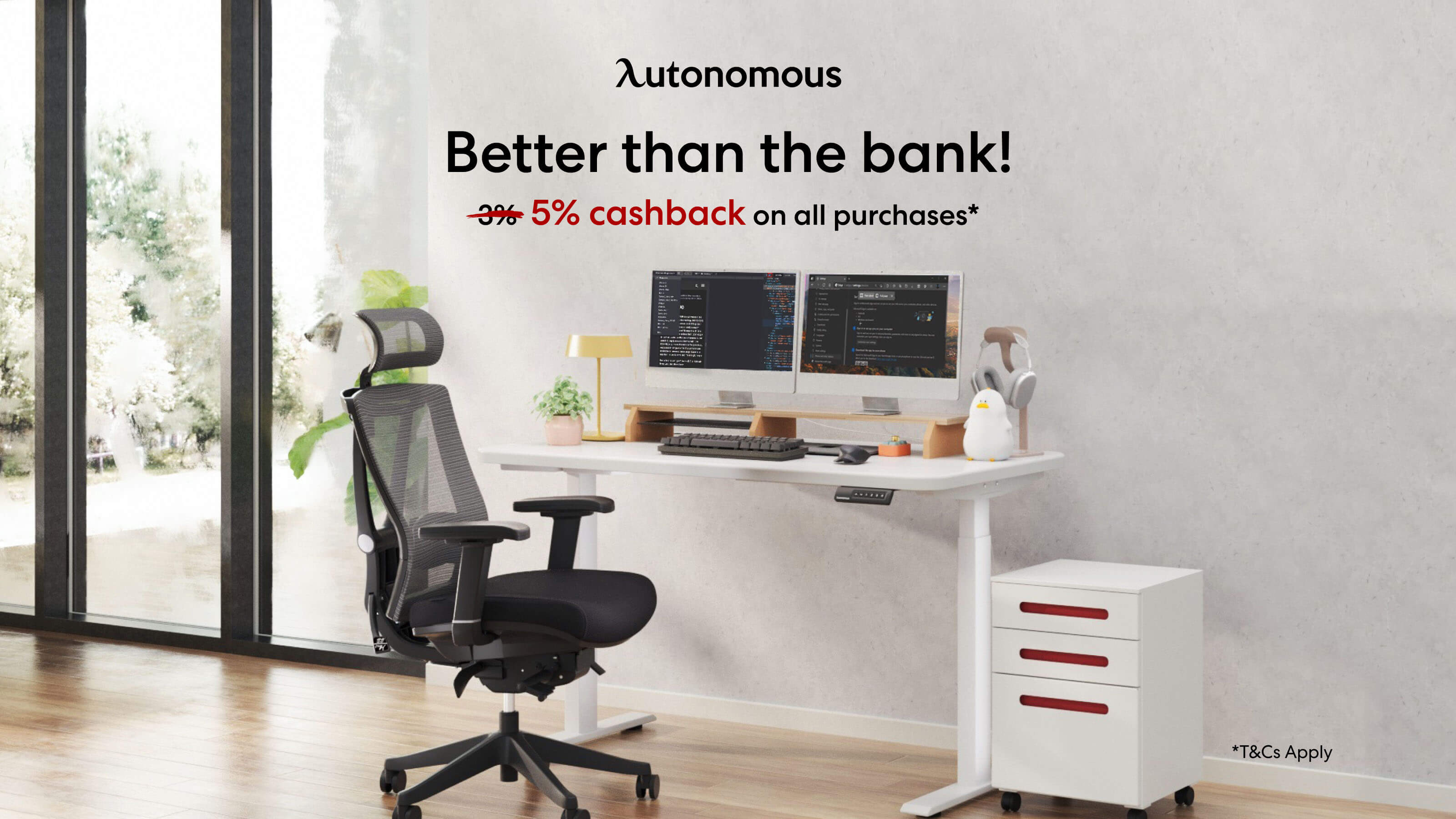 Get into Spring with 5% Cashback on All Autonomous Products!