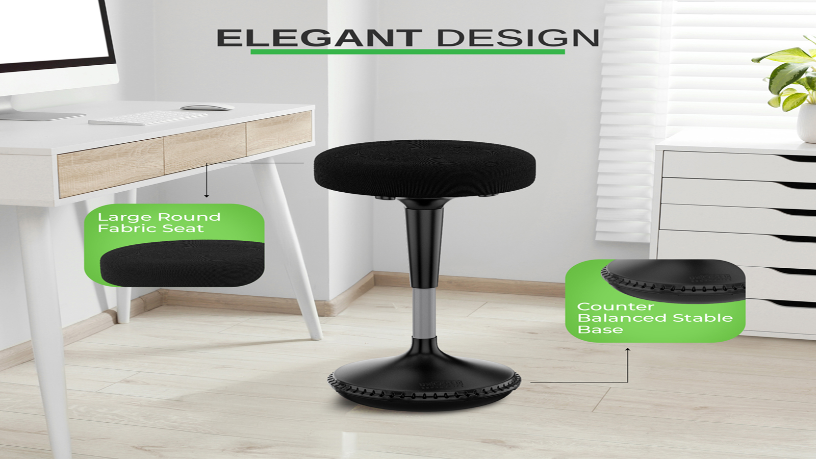 Wobble Stool Standing Desk Stool - tall office chair