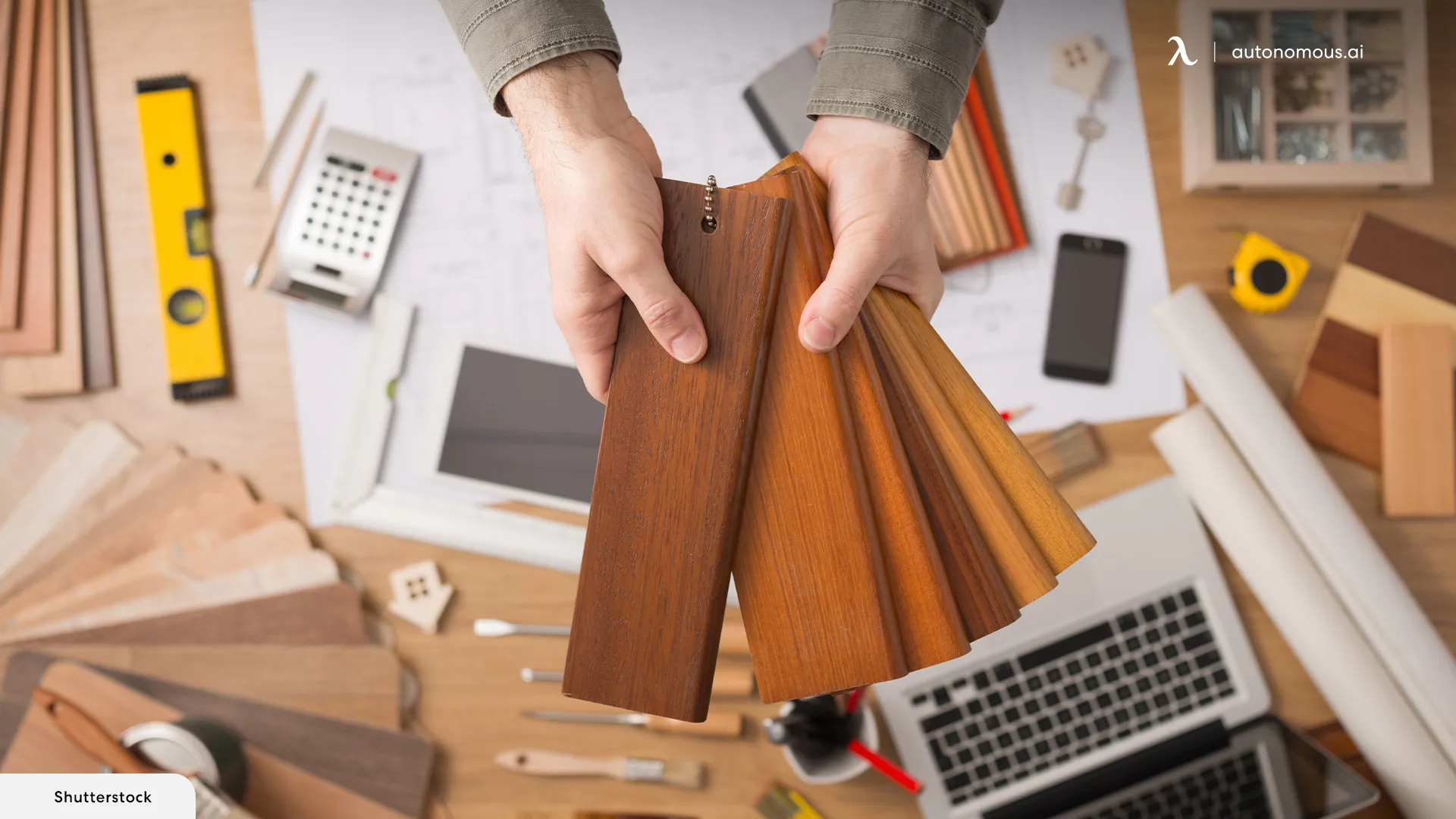 Handpicking Premium Wood - DIY wood office desk
