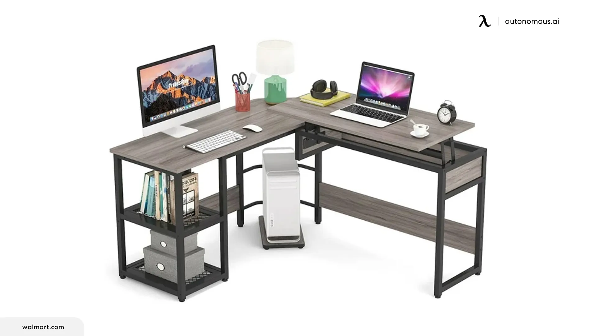 Bed Bath & Beyond L-Shaped Desk with Lift Top
