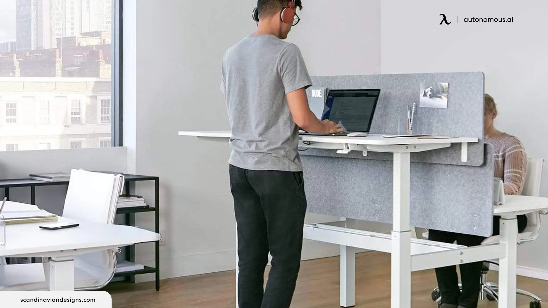 AMLI Double Adjustable Standing Desk