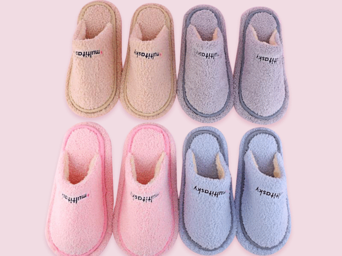 Multitasky Multitasking Floor Mop Slippers with Removable Sole