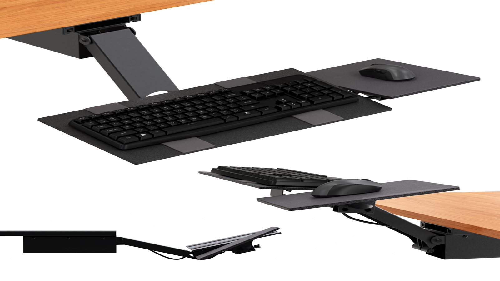 Uncaged Ergonomics KT2 and Sit Stand Keyboard Tray