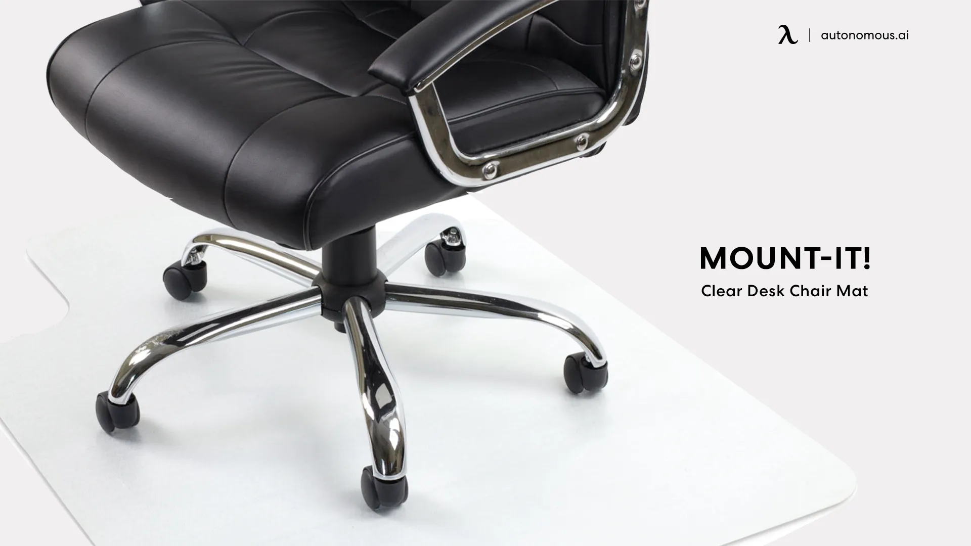 Mount-It! Clear Desk Chair Mat for Hardwood Floor