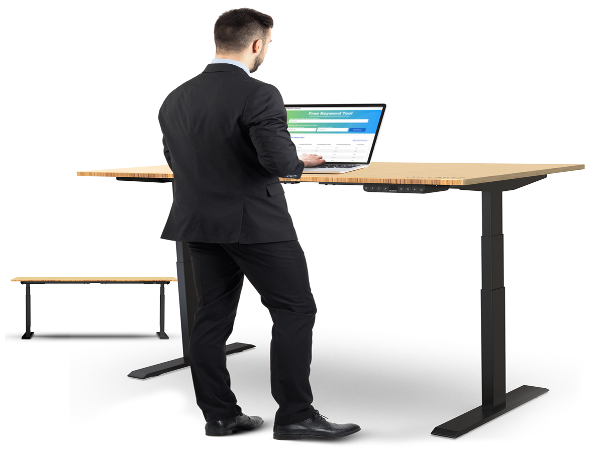 Uncaged Ergonomics Rise Up Electric Standing Desk