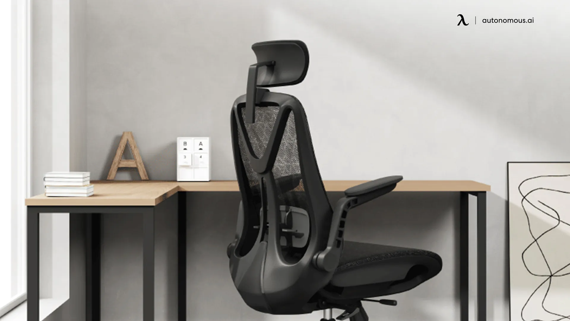 Logicfox gray mesh office chair