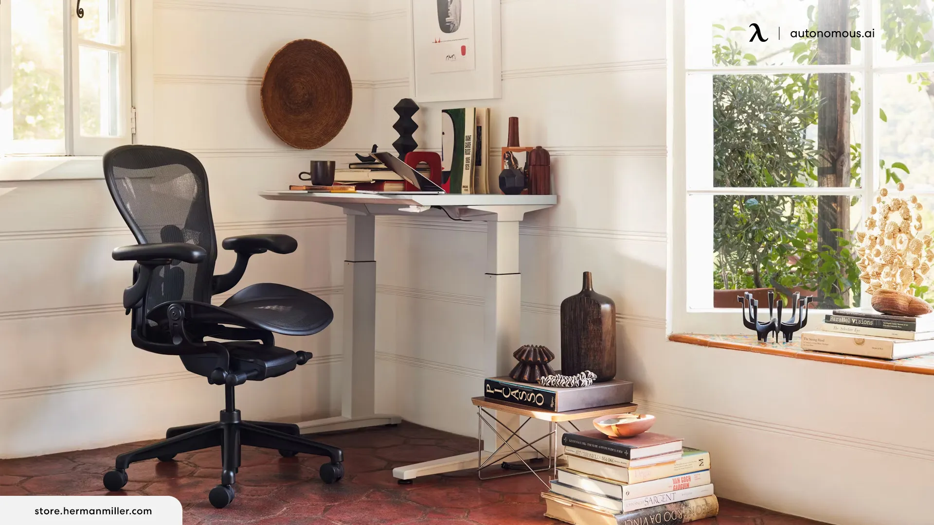 Herman Miller Aeron Chair - mid-back mesh office chair