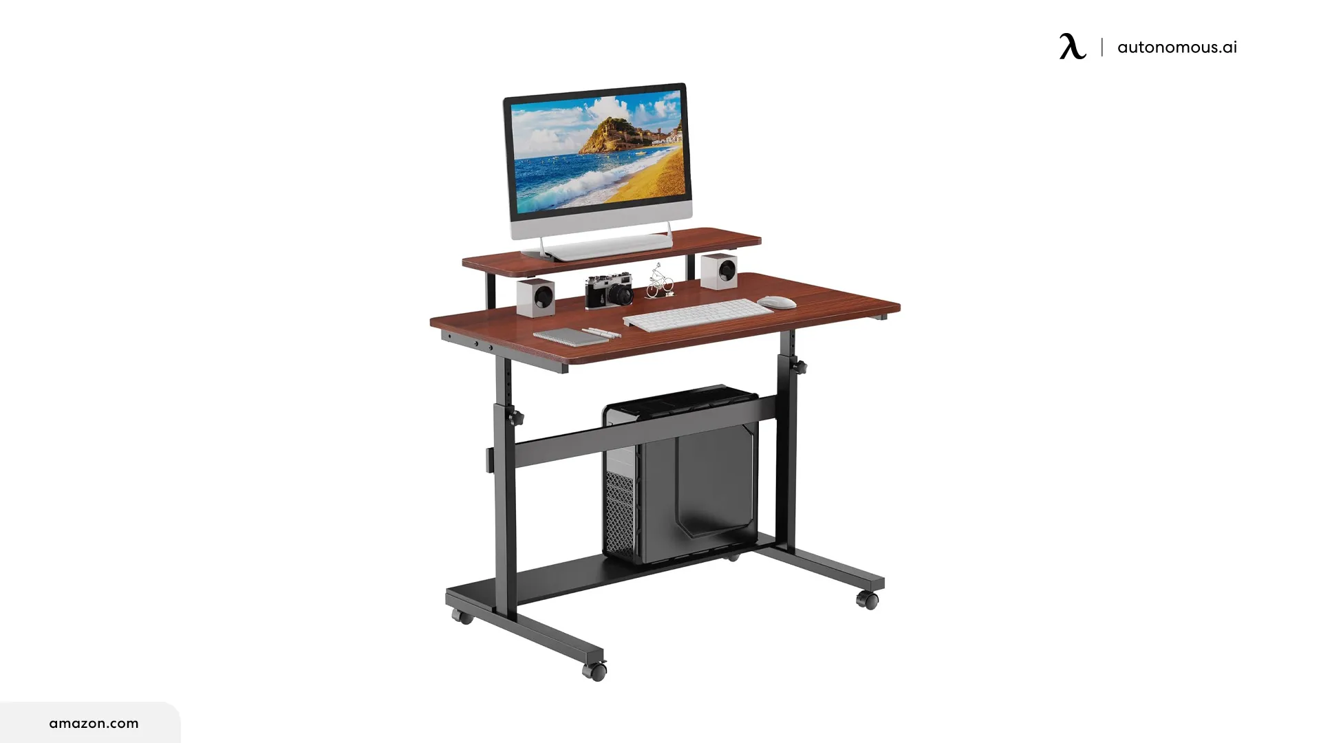 Mobile Height Adjustable Standing Desk