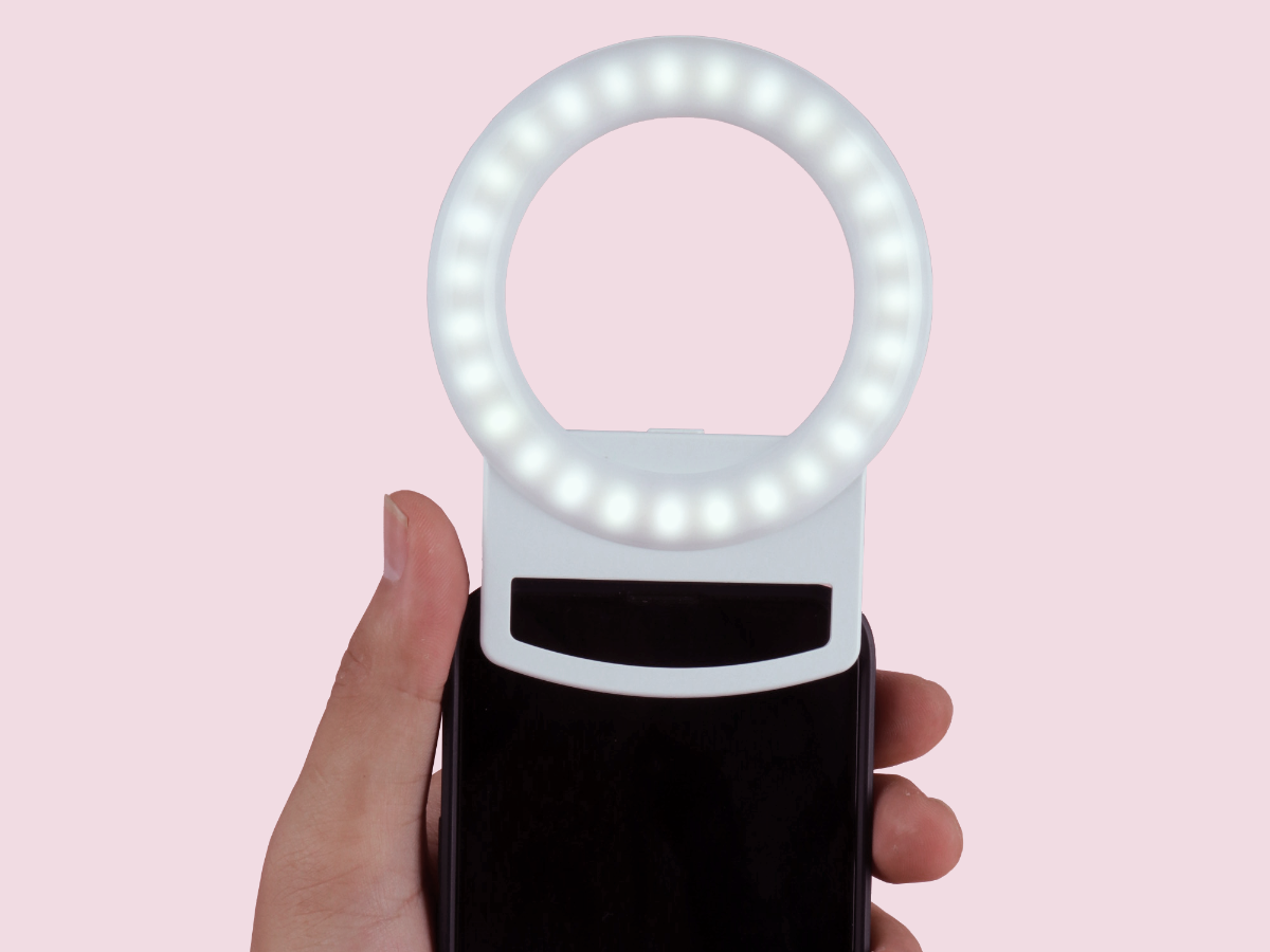 kmart selfie ring light phone clip