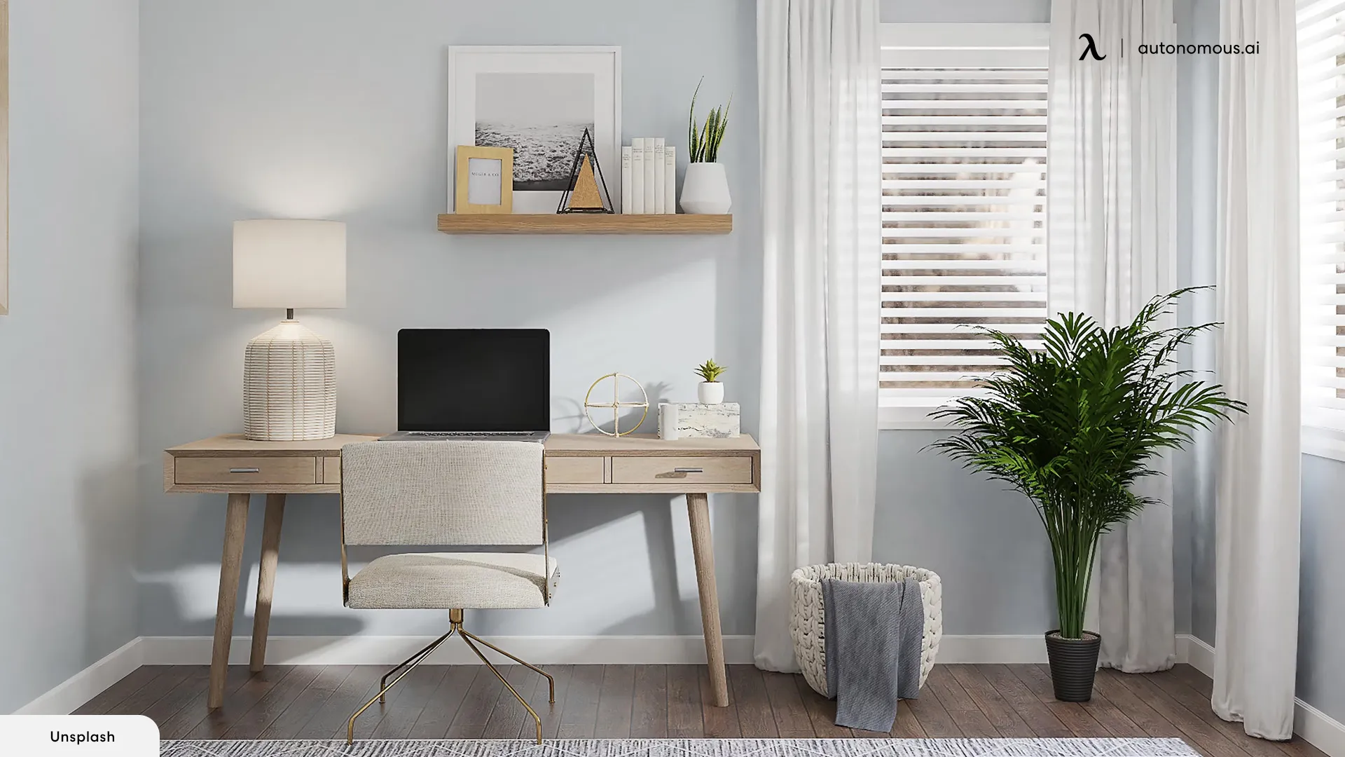 Warm White - home office paint colors