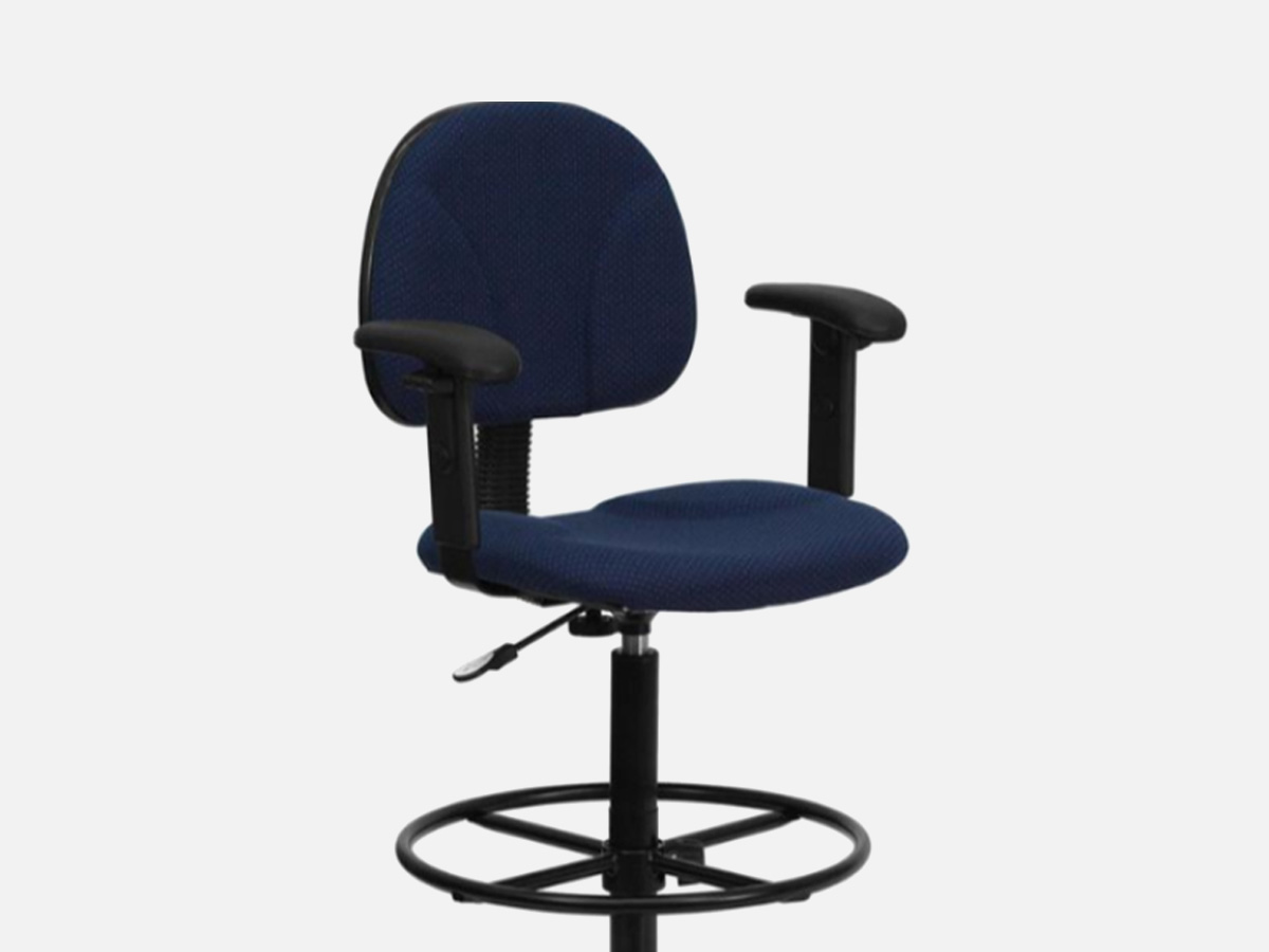 Skyline Decor Drafting Chair: Adjustable Arms