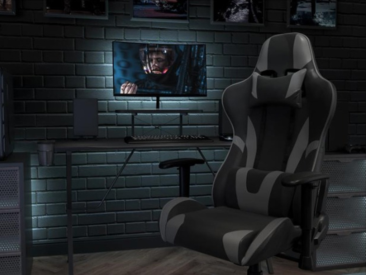 Skyline Decor X30 Gaming Chair: Slide-Out Footrest