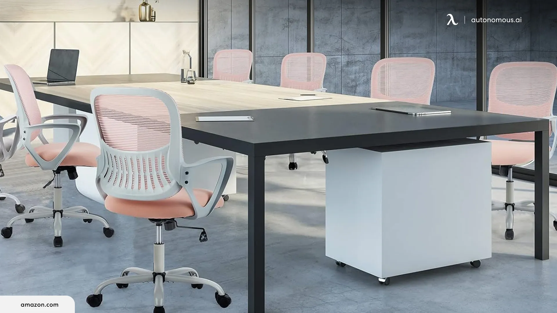 Sweetcrispy pink mesh office chair