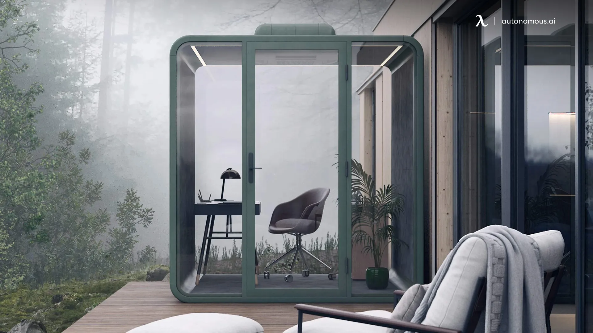 Size - soundproof office pod for home
