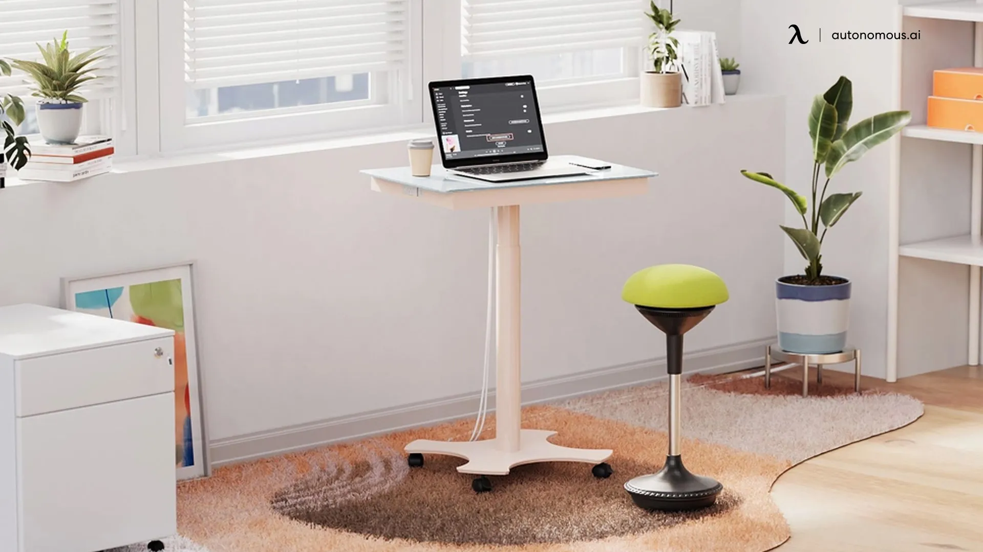 Home Studio - small rolling standing desk