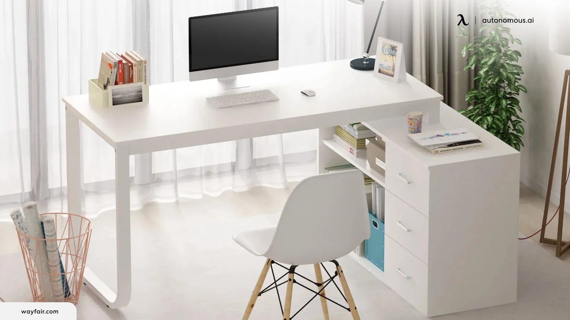 Creative Storage Solutions - home office guest room combo