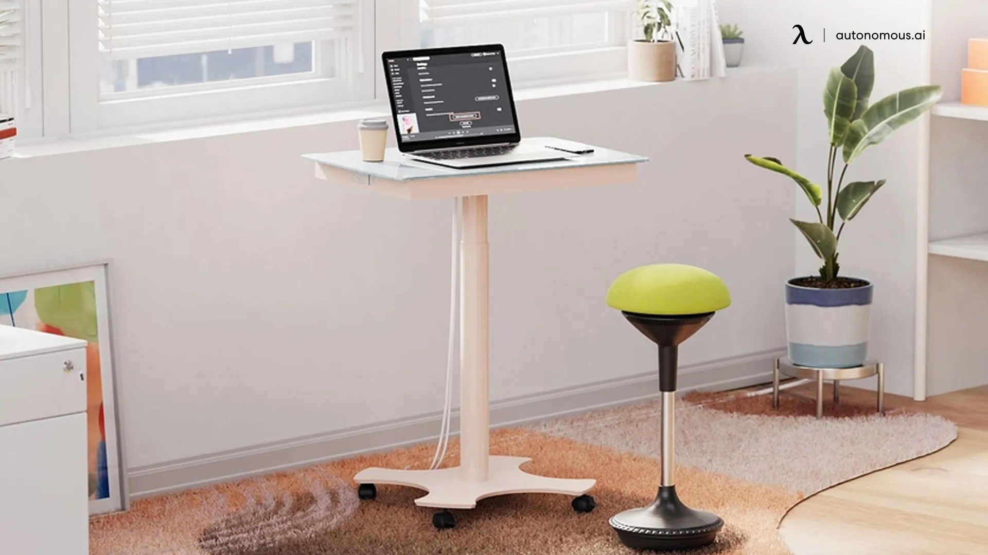 Small Rolling Desk - small space desk