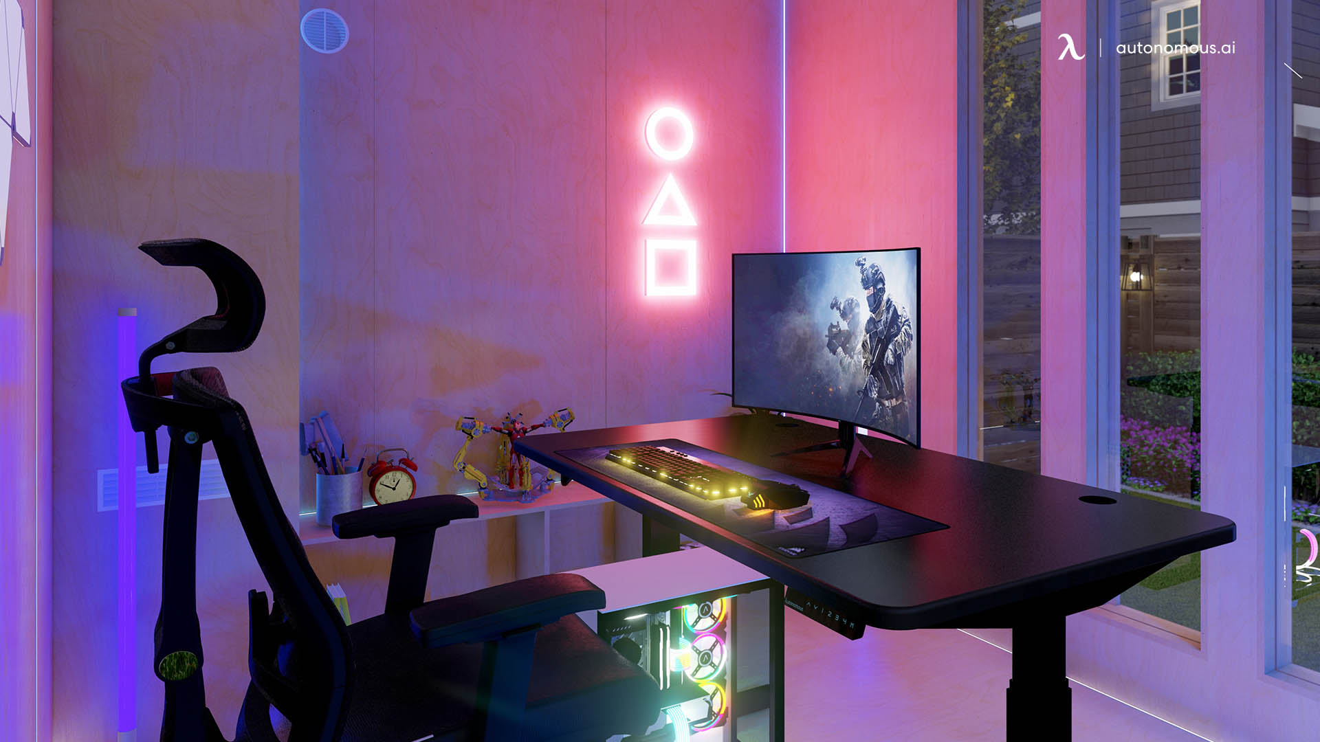 The ergonomic design of gaming workstations