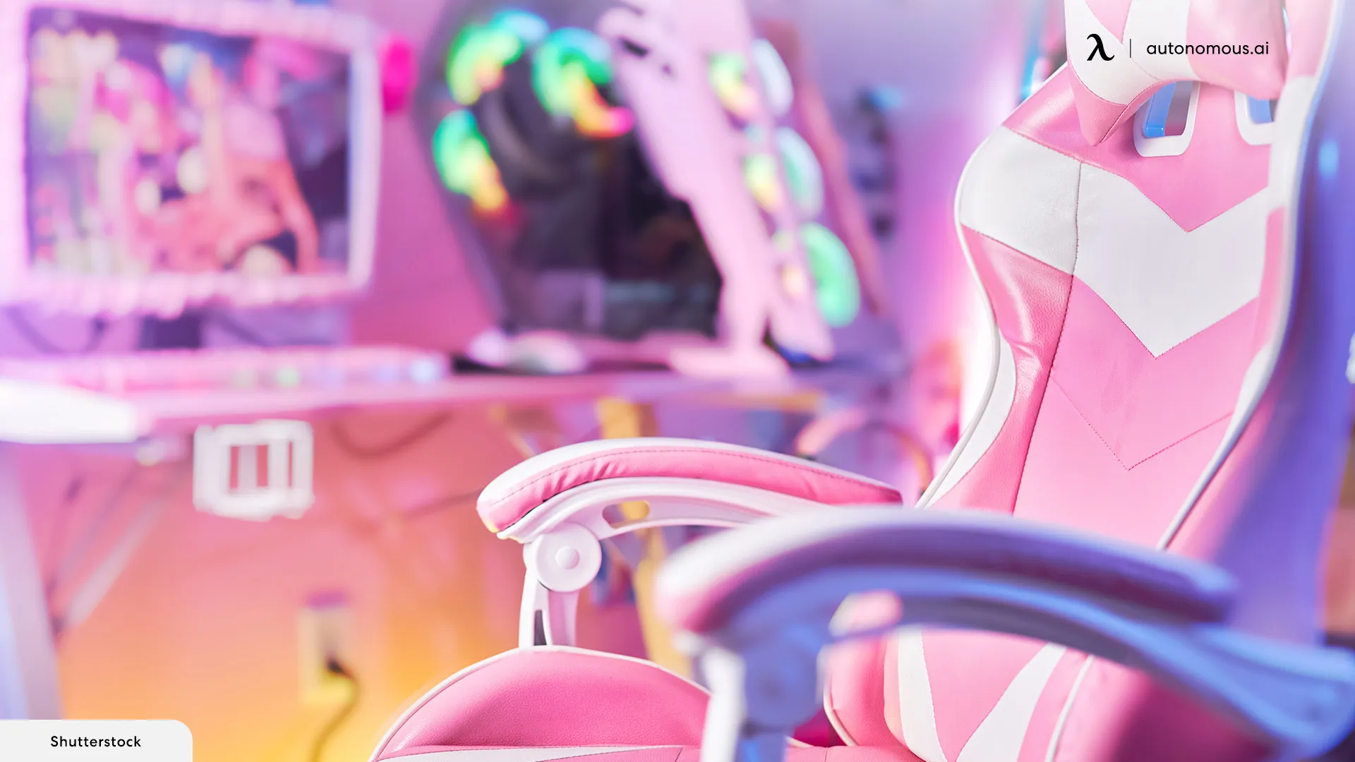 Pink Paradise video gaming room ideas