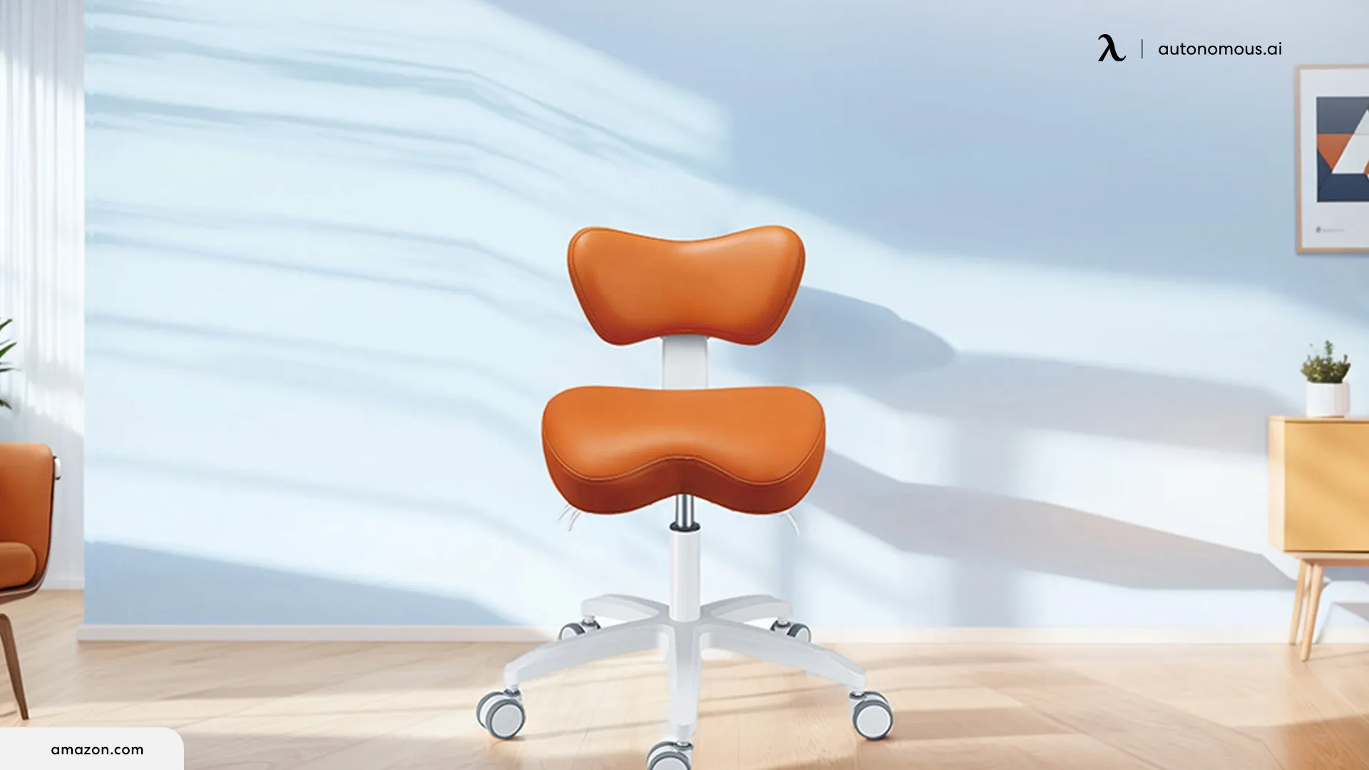 Castanai Saddle Chair with Back Support