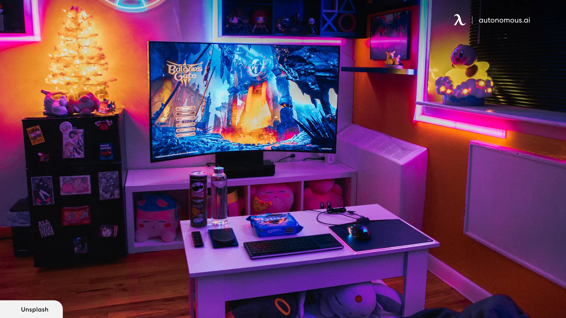 Purple Gaming Setup