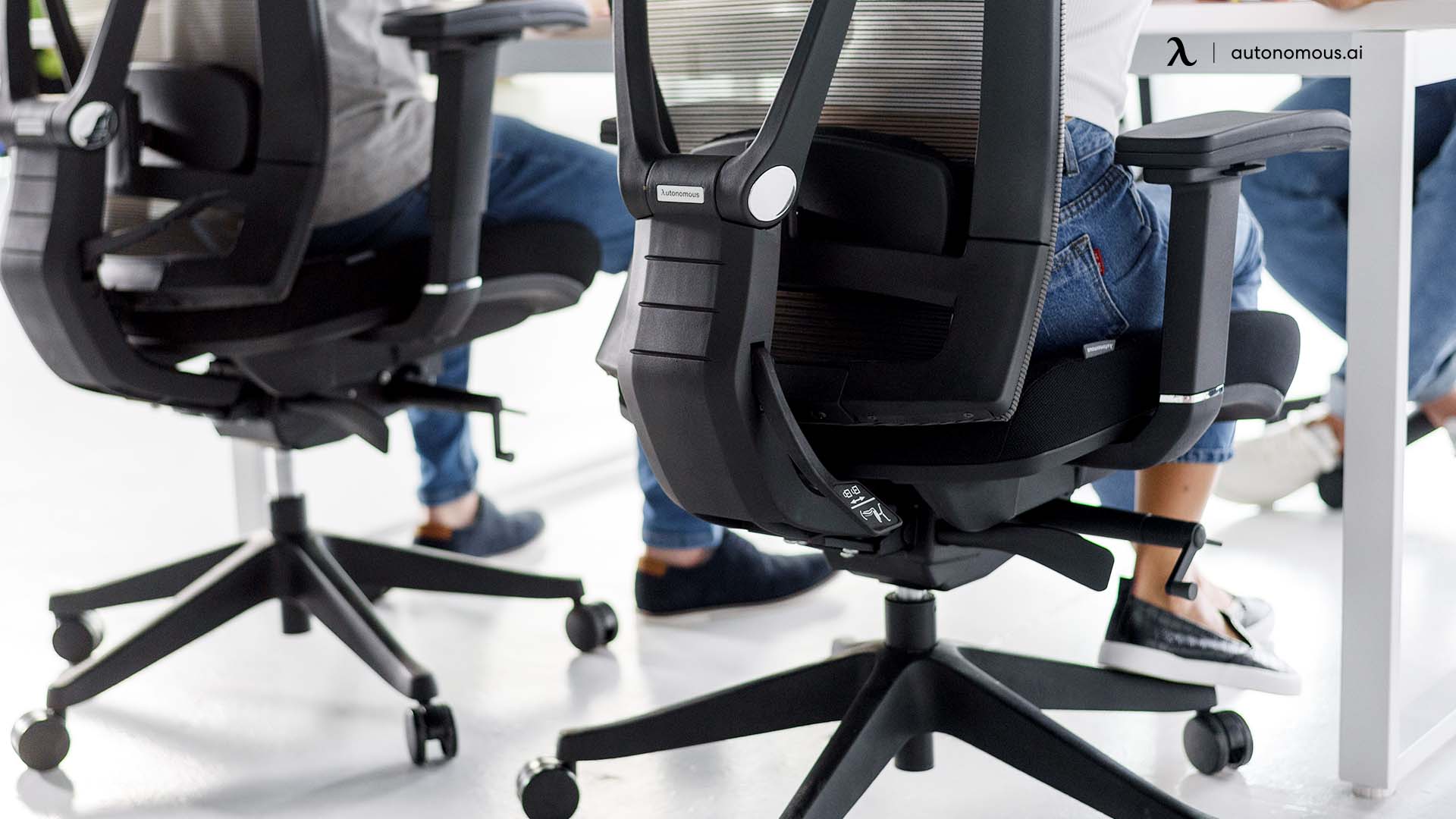 Mesh black office chairs