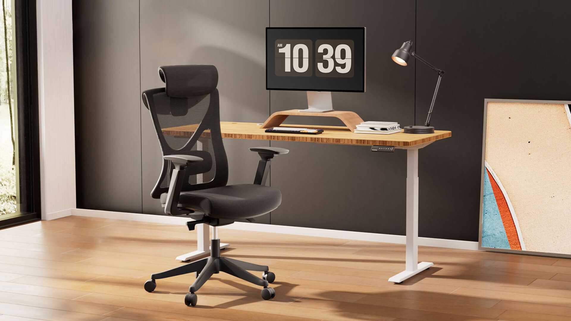 An investment in a modern black office chair