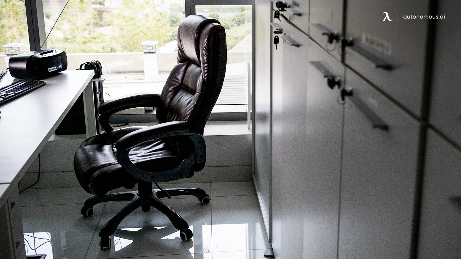 Take good care of your black leather office chair