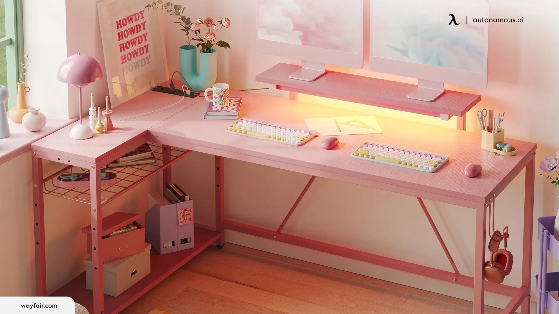 Get a Pink Desk - pink office décor