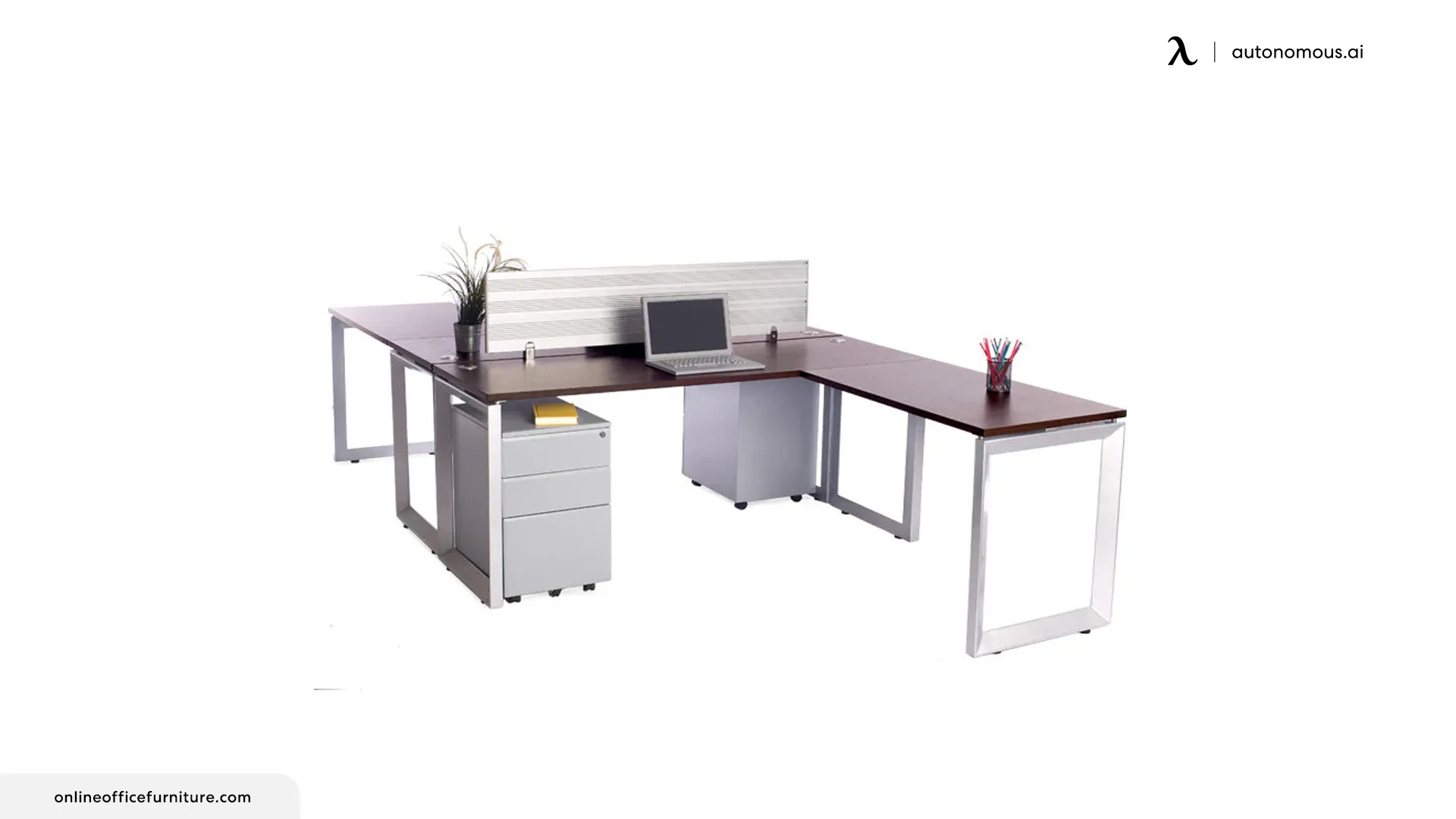 2 Pack Back to Back Options Workstations with Return