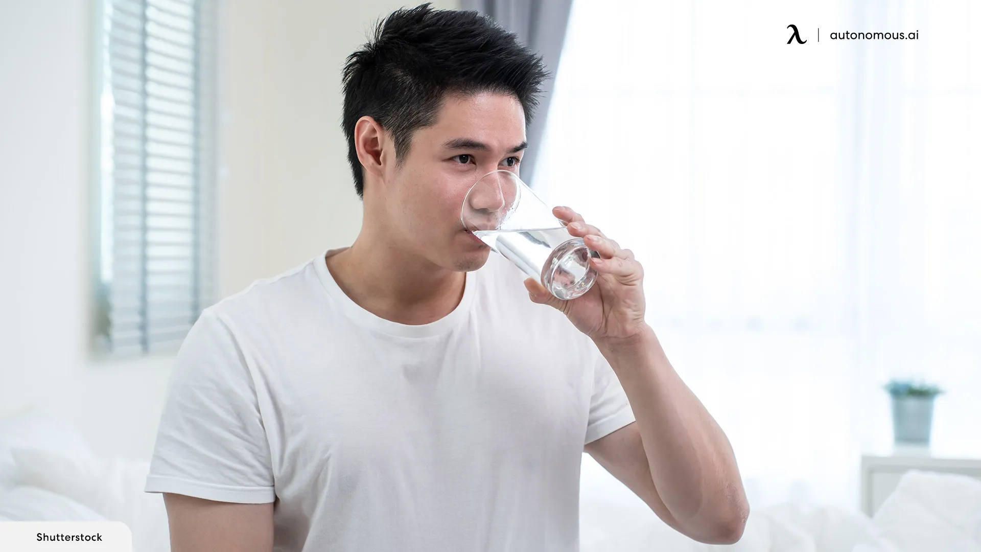 Staying hydrated helps regulate your body temperature and can reduce sweating