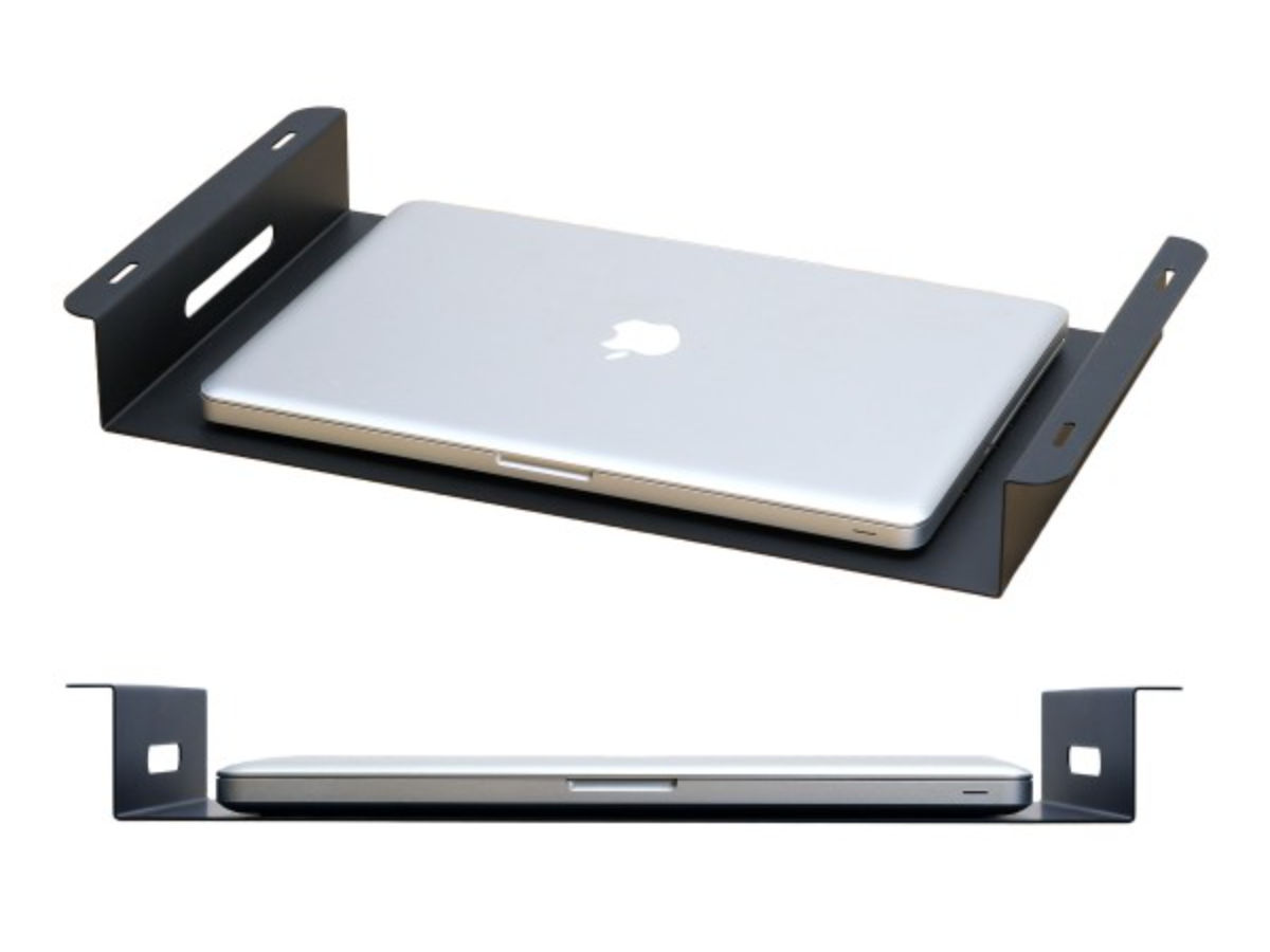 Oeveo Under Desk Laptop Mount - 2.375"H X 19.5"W X 11.12"D - Black