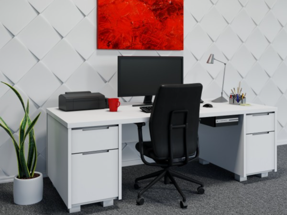 Oeveo Under Desk PC Mount 445 | 14W X 4.75H X 11D