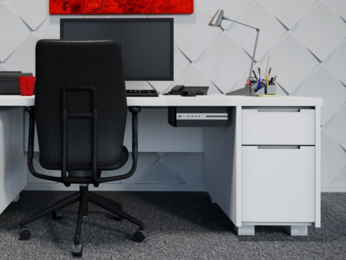 Oeveo Under Desk PC Mount 654 | 16W X 5H X 11D