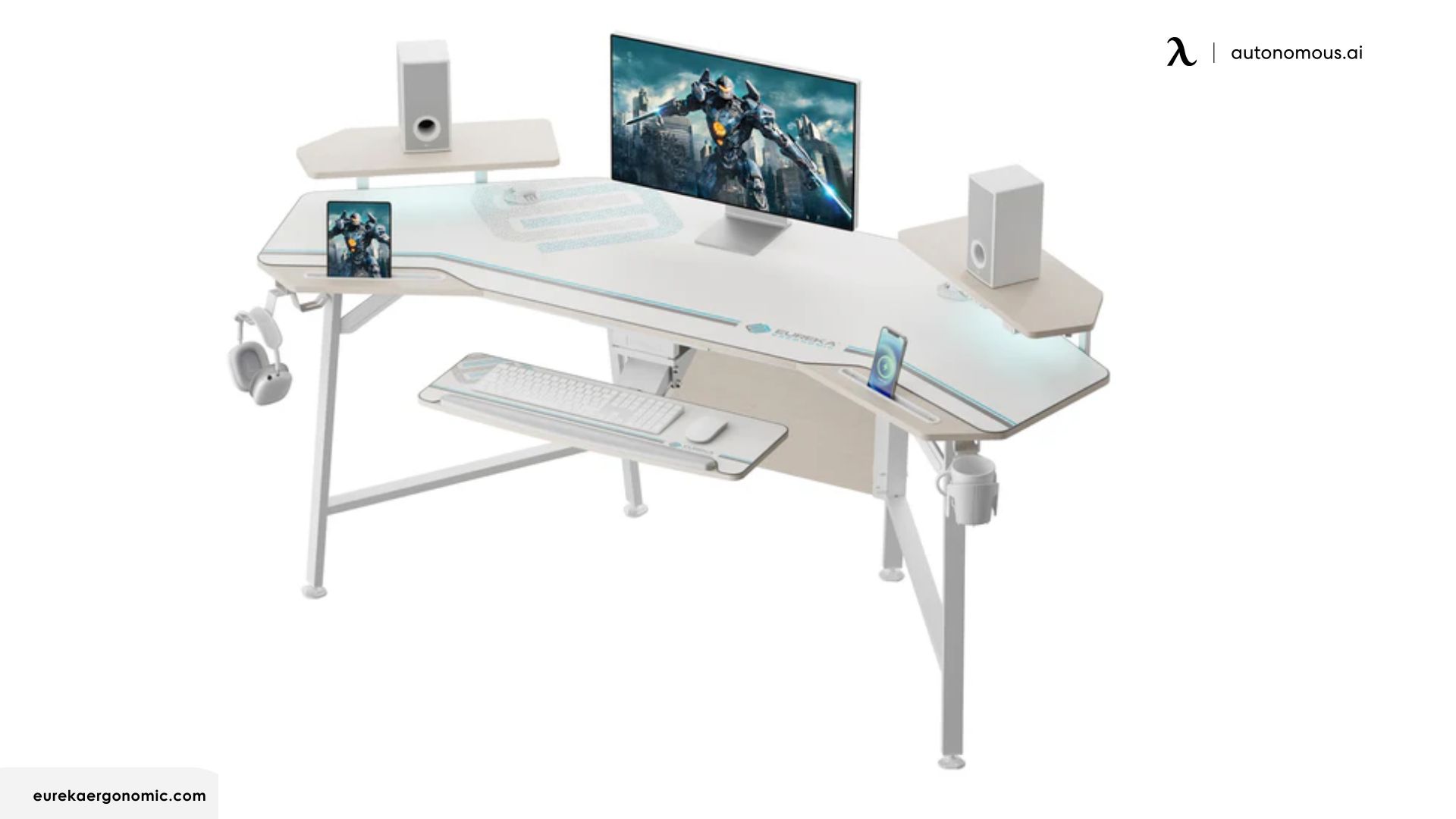 Aero 72x23 Wing Shaped Studio Desk