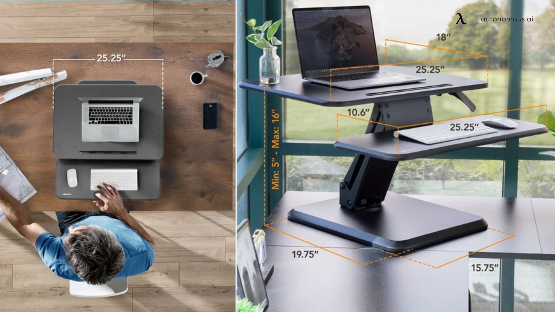 Best Standing Desk Converter – Mount-It! Compact Standing Desk Converter