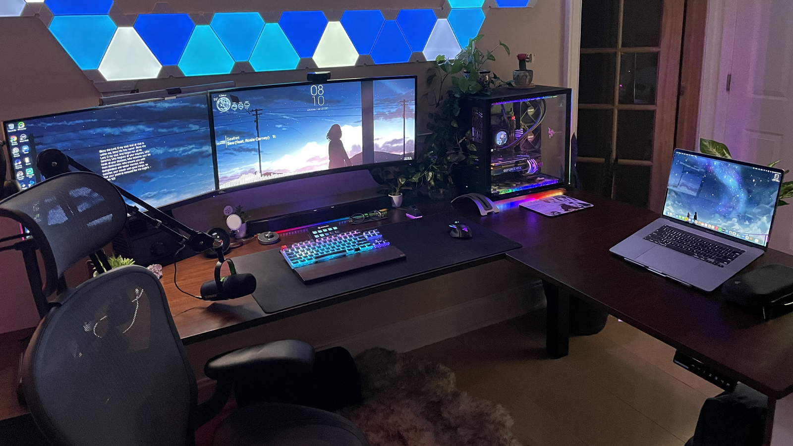 Set up was a little tricky but as long as you don't rush and read the instructions carefully you'll end up with a perfect desk. I do wish the instructions were a little more detailed because there were some iffy parts like matching the brackets to the holes on the desk before putting everything on. Overall though, installation was smooth. Definitely very heavy so make sure to have at least one other person to help with installation. The desk itself is gigantic and very very sturdy. Do note that it could feel a little high for some people even at its minimum height of 29.5. Very very happy with the desk, a beautiful looking one for sure.