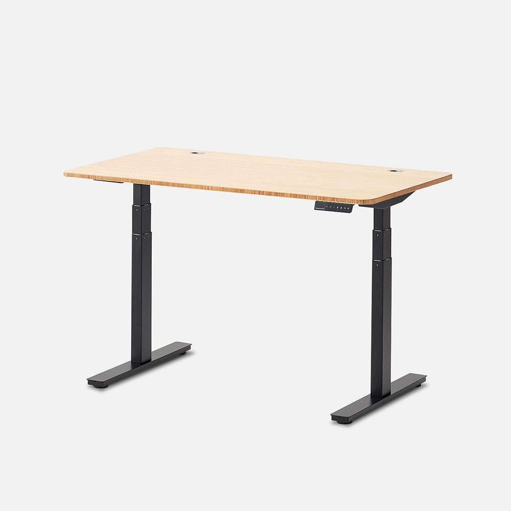 Autonomous SmartDesk 2 Standing Desk Black - Bamboo - 3-Stage