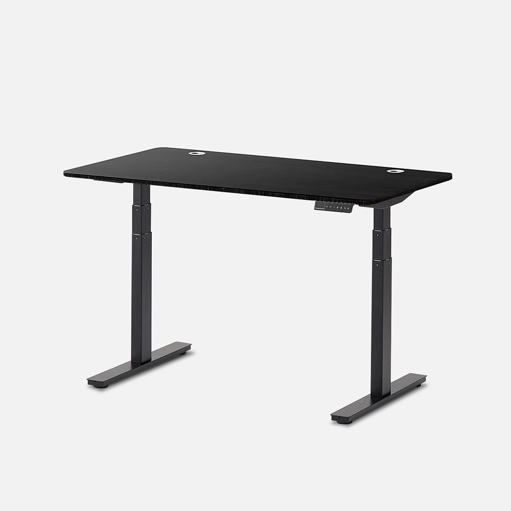 Autonomous SmartDesk 2 Standing Desk Black - Dark Bamboo - 3-Stage